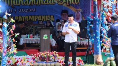 Bupati Pinrang Irwan Hamid Hadiri Maulid Akbar Dipenghujung Masa Jabatan
