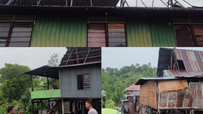 Puluhan Rumah Rusak di Desa Jombe Jeneponto Diterjang Angin Puting Beliung