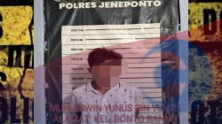 Tim Pegasus Resmob Polres Jeneponto Amankan Terduga Pelaku Curanmor. 