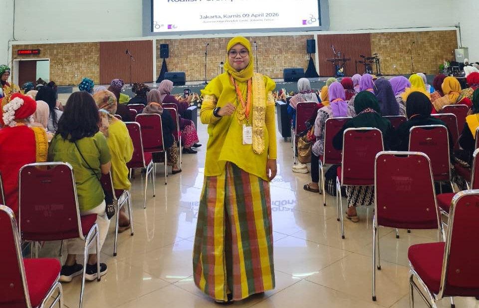 Sekcab KPI Kab. Jeneponto, Husnaeni J saat menghadiri Kongres Nasional KPI ke-6 di Jakarta.